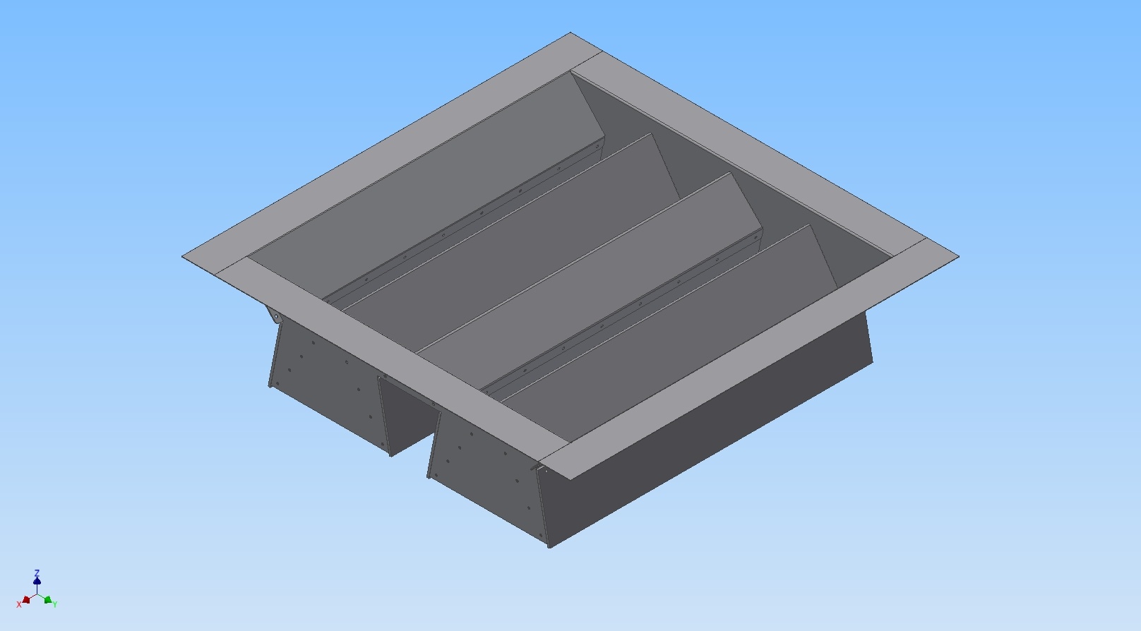 특허청 공식 4구 3D CAD 정밀 설계도